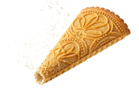 Krumkake isolated on transparent background