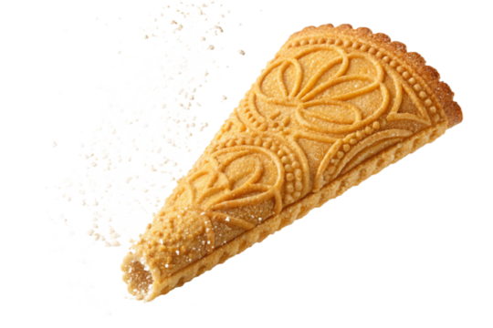 Krumkake isolated on transparent background