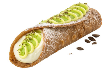 Cannoli isolated on transparent background