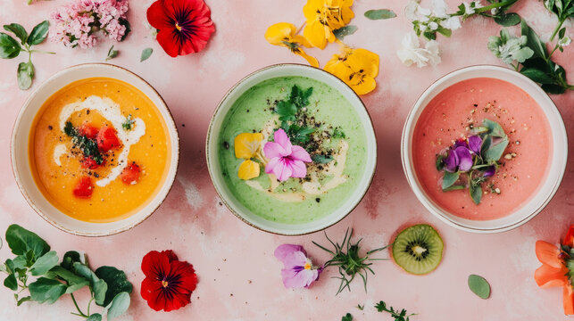 Cold soups (like gazpacho) Nourishing and heat-free meals