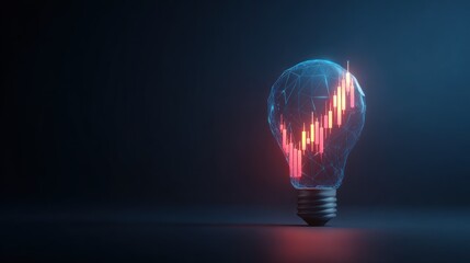 Lightbulb with graph