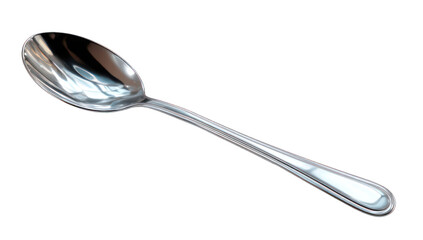 A shiny silver spoon