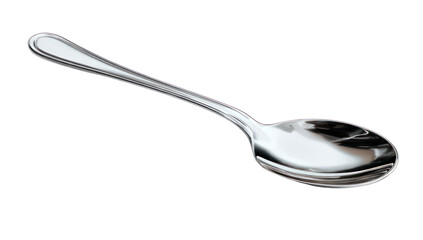 Shiny metallic spoon