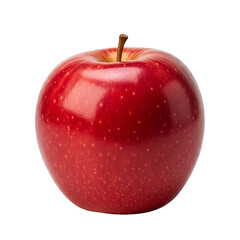 Vibrant Red Apple Isolated on White Background - Fresh, Crisp, and Healthy Fruit for a Balanced Diet and Nutrition