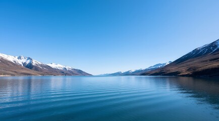 mountain lake in the alps