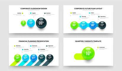 Creative Briefing Three Four Five One Element Diagram Slide Layout Vector Illustration Collection. Company Growth 3 4 5 1 Step Chart Frame Design Bundle.