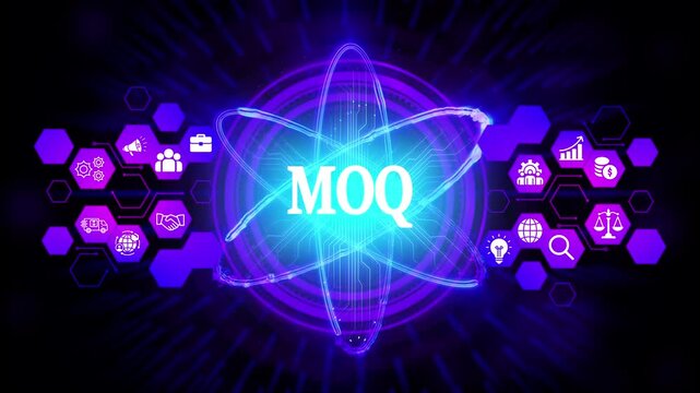 Digital Atom Network M O Q Business Icons Technology Network Global Business Finance Growth Marketing Logistics Partnership Innovation Search Law Lightbulb Success