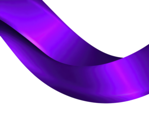 Abstract, vibrant purple ribbon flowing