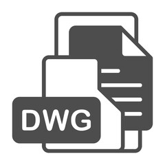 DWG Format Vector Icon