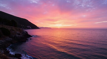 Obraz premium sunset over the ocean