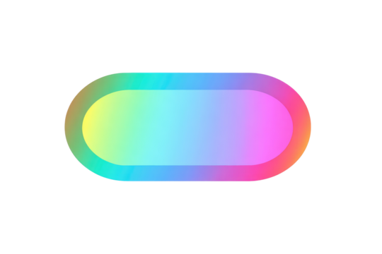 Colorful, rounded rectangular shape with a smooth gradient