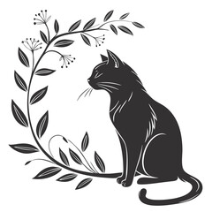 vector illustration of a cat