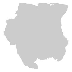 map of suriname shadow