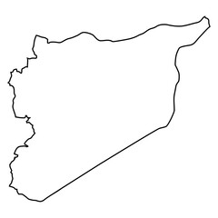 map of syria line