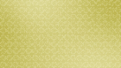 Yellow color circular dots forming circular design pattern half tone geometrical loop able background