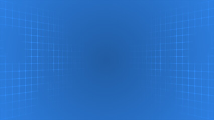 Royal blue color lines and dots grid slowly moving futuristic geometrical background