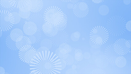 Royal blue color slowly falling white color flower pattern elegant natural background