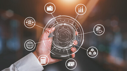 Obraz premium Currency exchange and fintech innovation in global money transfer, digital currency conversion, secure currency exchange platforms, and next-generation money exchange technologies. Spire