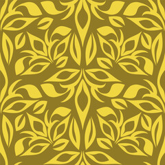 Seamless Abstract Tropical Pattern In Vector