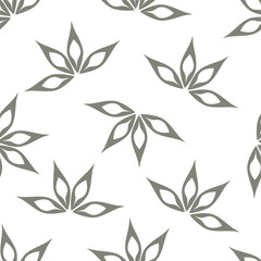 Exotic hand drawn flowers, seamless patterns with floral for fabric, textiles, clothing, wrapping paper, cover, banner, home decor, abstract backgrounds. Vector illustration
