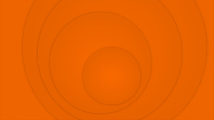 Orange color circles moving pattern geometrical simple and elegant background