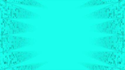 cyan color abstract background with empty space at center, background for presentation