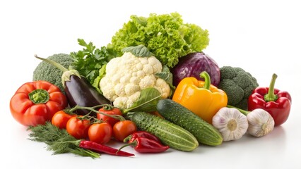 Vibrant Vegetable Composition Close-up of Fresh Produce, Healthy Eating, Diet, Food Photography Keywords Vegetables, Healthy Food
