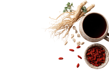 Herbal tea with ginseng & goji berries