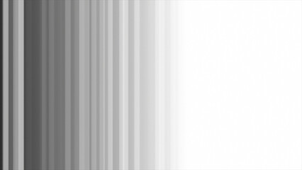 Obraz premium Elegant White and Black color stripes repeating shapes appearing and disappearing futuristic geometrical background