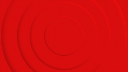 Red color rotating 3d circular disk beautiful abstract design geometrical background