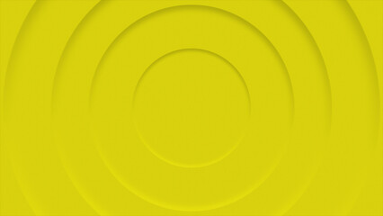 Yellow color rotating 3d circular disk beautiful abstract design geometrical background