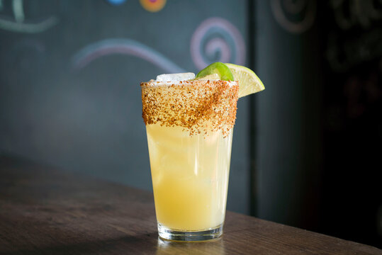 Margarita on the rocks with salt