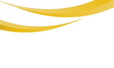 Modern Abstract Yellow Wave Design Isolated on a Clean White Background vector eps10