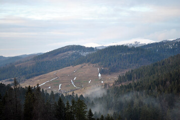 winter in the mountains