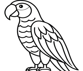 A tropical parrot with vibrant wings and a colorful beak is perched on a branch