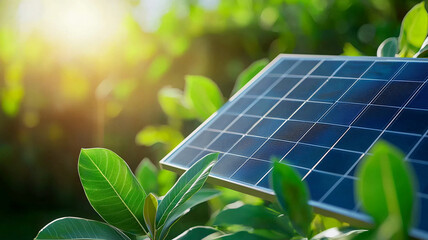 Fototapeta premium Sustainable Solar Energy A Green Technology Solution for a Brighter Future
