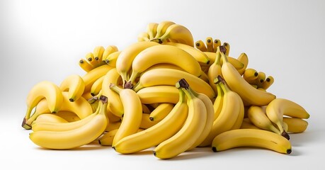 Pile of ripe, fresh bananas ready for delicious meals and snacks
