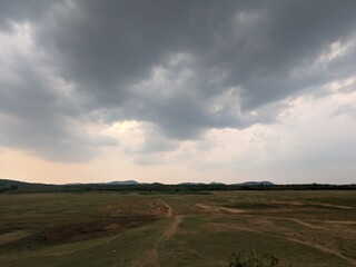 Obraz premium landscape with dramatic sky