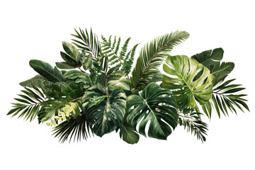 Lush tropical foliage arrangement (8)