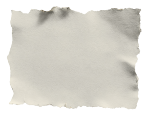Aged, tattered, parchment-like paper