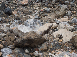 Gabion wall prevents the collapse of roads and rivers.