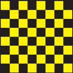 yellow and black checkered floor