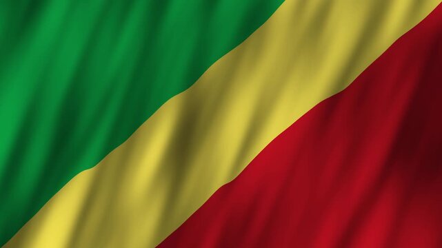 Celebrating national pride through vibrant festival Republic of the Congo flags and culture
