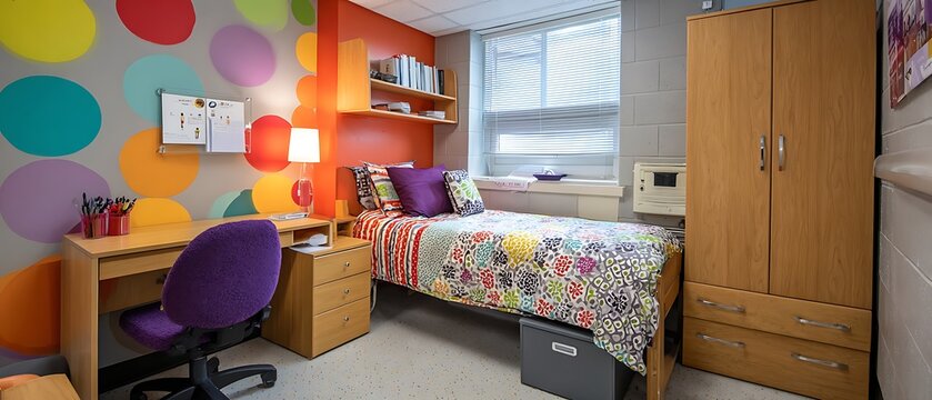 Vivid juvenile lodging area showcasing common trimmings and fittings. The enclosure holds a mattress with sapphire duvet and ivory cloth.
