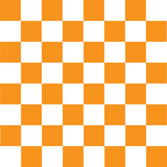 orange and white chess board