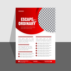 Modern Travel Flyer Template for Vacation Deals