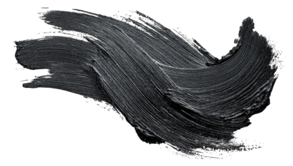 Abstract dark gray paint stroke