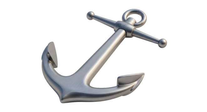 Vintage metal anchor, nautical symbol of stability and resilience, representing maritime heritage and secure foundations in challenging times