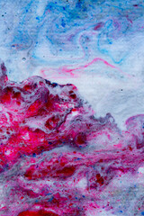 Texturas abstractas de pintura l&iacute;quida en tonos azules y rosas