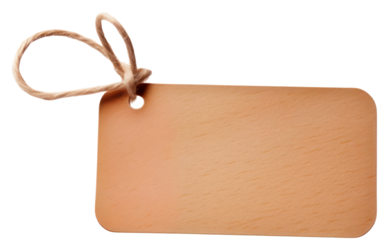 PNG Price tag rectangle pattern ribbon.